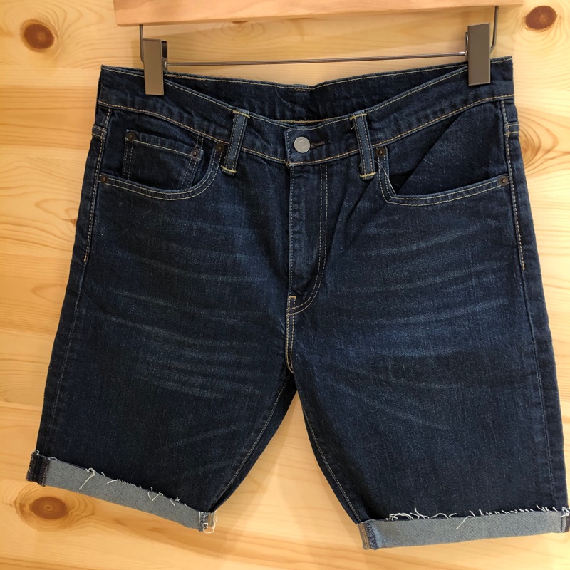 全新 Levi’s 512 深水洗 不收邊 短褲 32腰