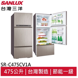 SANLUX 1級節能475L變頻3門電冰箱 SR-C475CV1A 大型配送