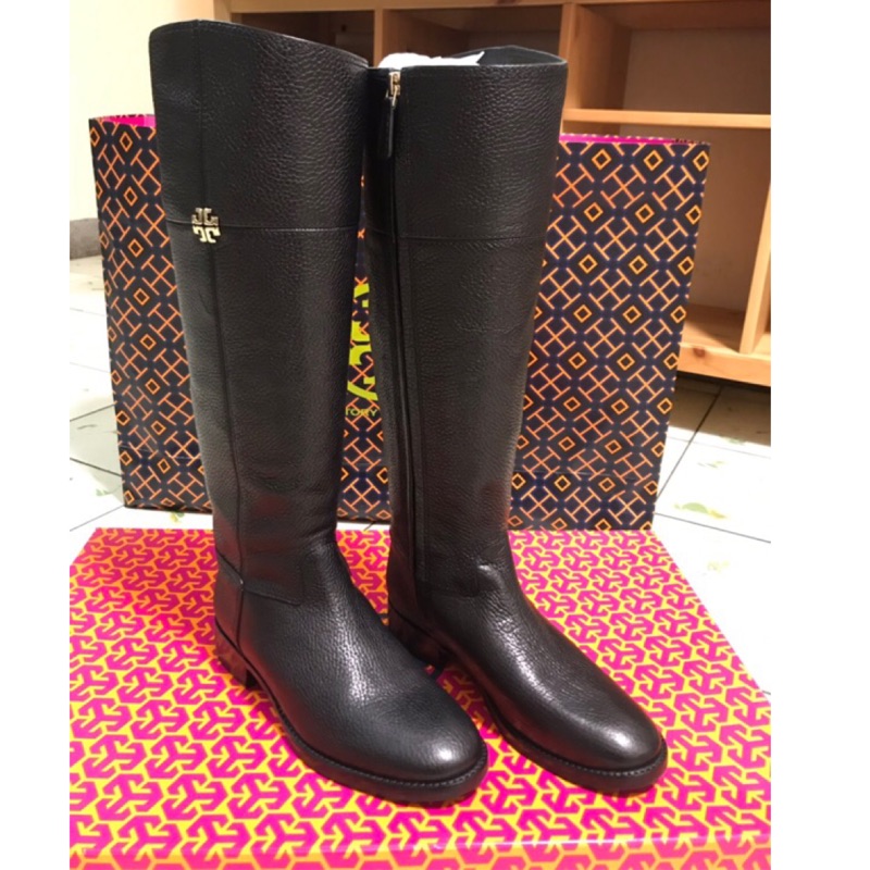 全新tory Burch長筒靴us5 5 附盒 22 5cm 蝦皮購物