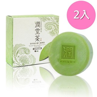 【潤覺茶】茶籽綠豆薏仁潔顏皂-2入組合 ~會員優惠