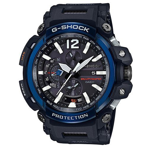 【CASIO】G-SHOCK  藍牙 x GPS x 電波 飛行錶-藍框(GPW-2000-1A2)正版宏崑公司貨