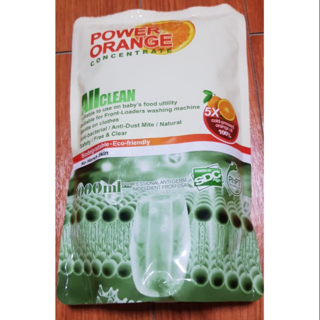 ☆超能橘 - 天然全效濃縮洗潔液 - 1000ml - SDC - POWER ORANGE