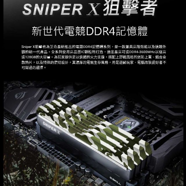 芝奇G.Skill DDR4-3600 16g