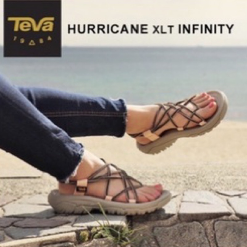 Teva hurricane xlt infinity女涼鞋橄欖綠teva織帶運動涼鞋/羅馬鞋