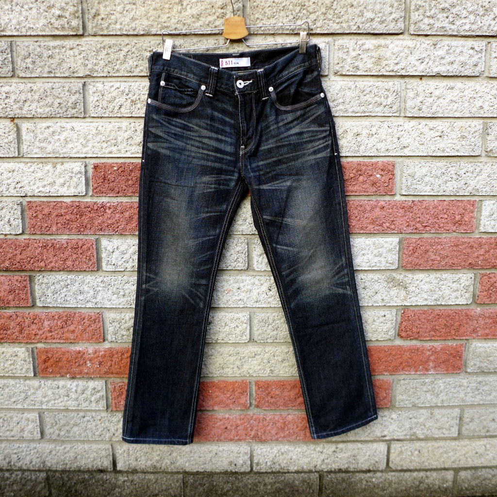 levis 511 二手牛仔褲-正品  修身 日版-(levis EU511-0036)-W34