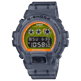 CASIO G-SHOCK DW-6900LS-1 夏季必備半透明螢光流行腕錶
