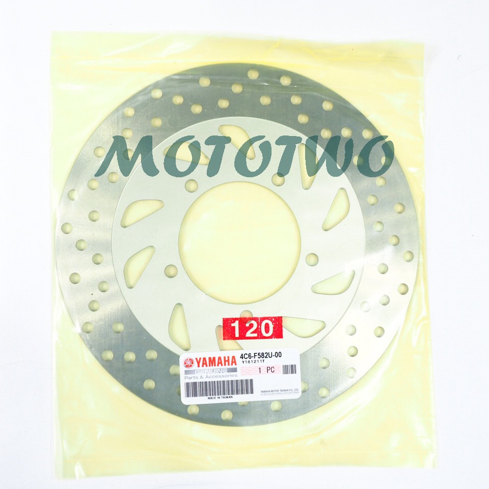 《MOTOTWO》YAMAHA 山葉原廠 新勁戰 二代戰 碟盤 煞車圓盤 銀邊 4C6-F582U-00