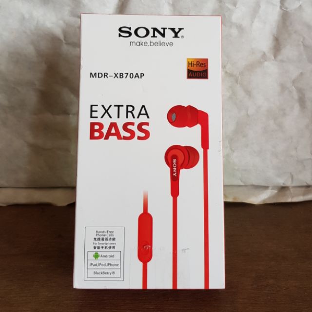 SONY  MDR-XB70AP  EXTRA BASS