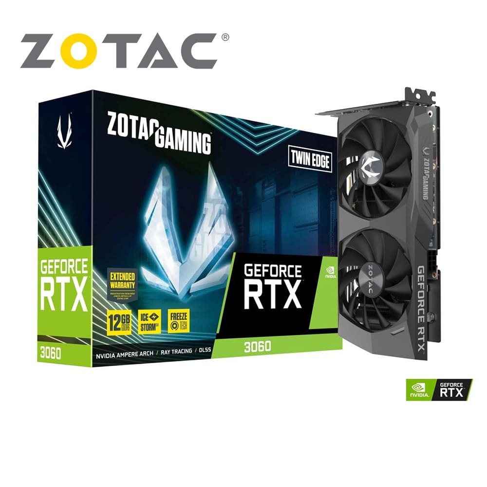 ZOTAC索泰 RTX3060 Twin Edge 12G 顯示卡 現貨 廠商直送