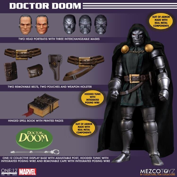 預購｜MEZCO ONE:12 COLLECTIVE 末日博士 Doctor Doom 終極豪華版 驚奇四超人