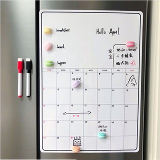 磁性白板 冰箱行事曆 磁性留言貼 記事留言板 磁鐵白板 磁性冰箱貼 日曆貼 可擦寫留言板 軟性白板月計劃表 磁性記事板
