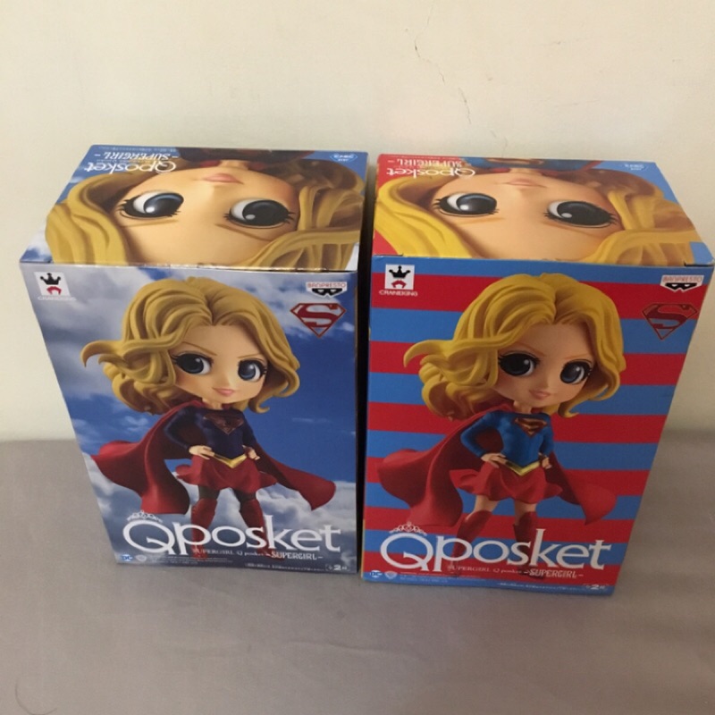 正版 日版 代理版 Qposket 女超人 （A款深色）（B款淺色） DC Supergirl 大眼系列 公仔