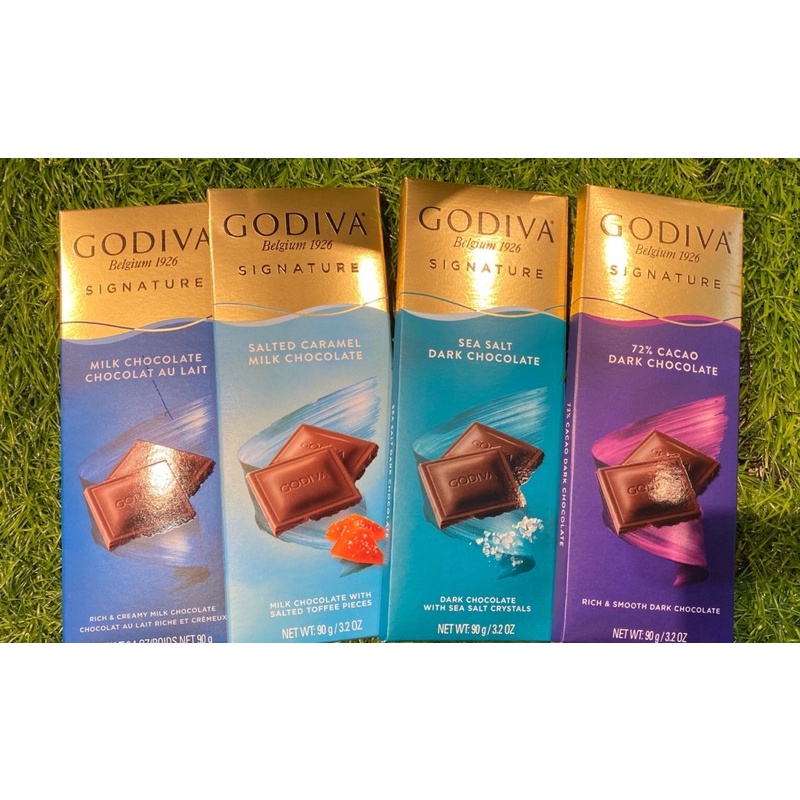 「免稅品代購✈️」GODIVA 72%黑巧克力磚/牛奶巧克力磚/海鹽黑巧克力磚/鹽味焦糖牛奶巧克力磚 全新