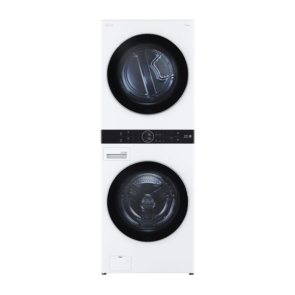 LG19公斤+16公斤WashTowerAI智控變頻洗乾衣機(冰瓷白)WD-S1916W(送基本安裝) 大型配送