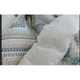 全新 100%精梳棉 床包被套組(薄) 純棉 床包 被套 莎夏,加大 (6x6.2尺) x1