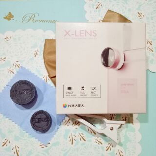 全新 X-LENS 3 IN 1手機外接鏡頭組 玫瑰金色