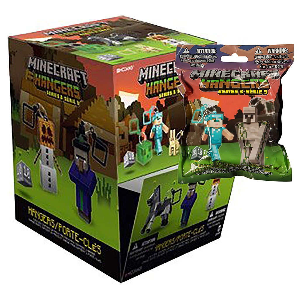 Minecraft 我的世界 麥塊 當個創世神 玩具吊飾 系列3 盒裝版24入 [美國公司貨] [現貨]