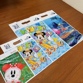 日本東京迪士尼 日本迪士尼 東京迪士尼 袋子 購物袋 包裝袋 禮物袋 商店袋子 園區提袋 聖誕節 30週年 海底總動員