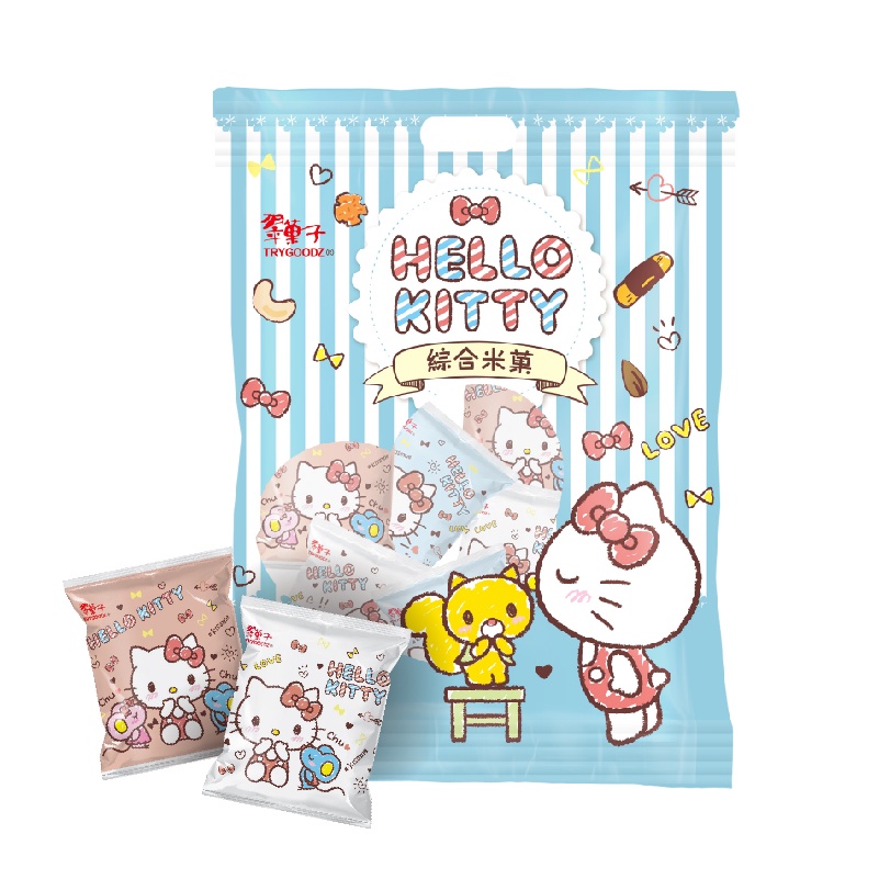 翠菓子-HELLO KITTY 綜合米果分享包(15gX30包)