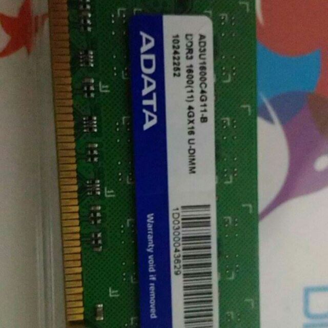 威剛DDR3-1600 4GB