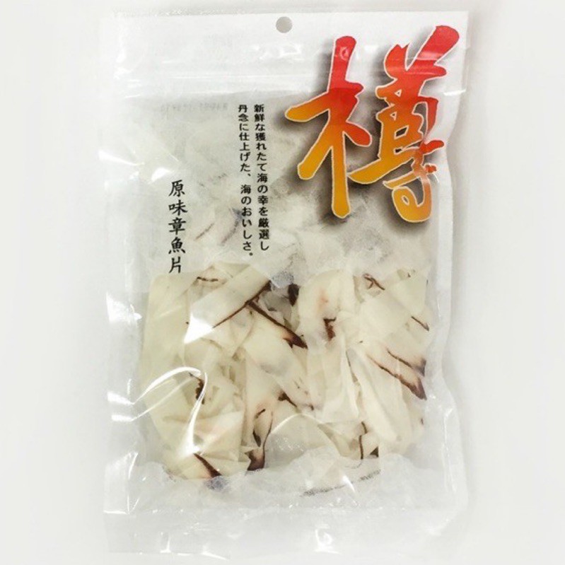 日本 樽 下酒菜系列 原味章魚片 夾鏈袋裝