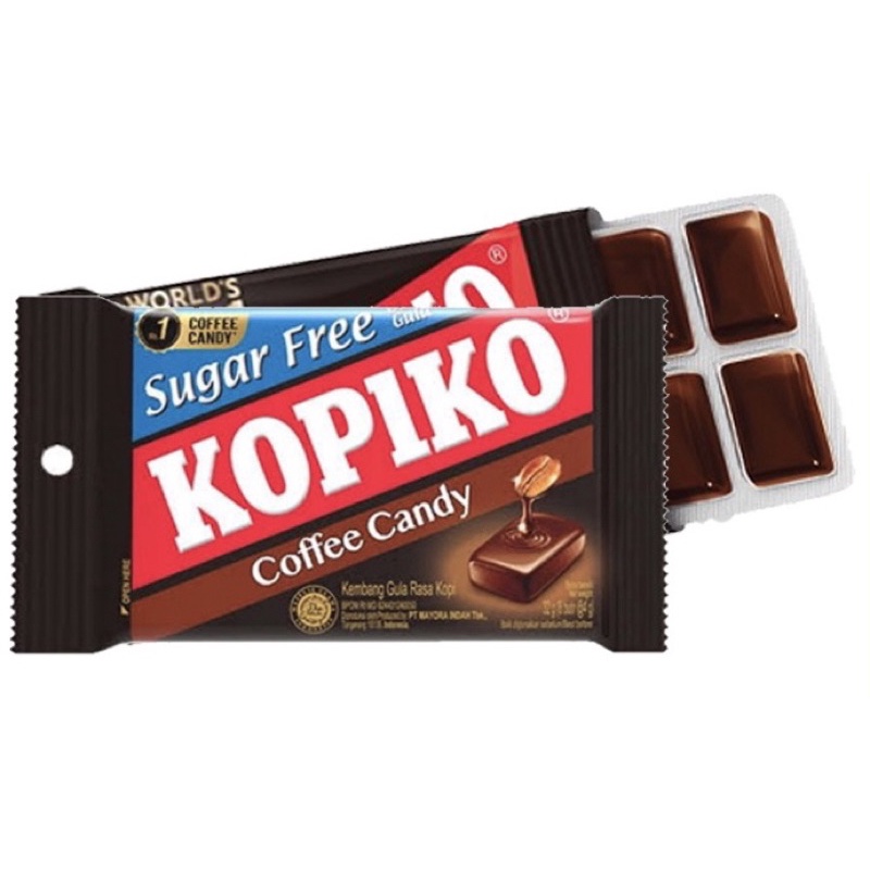 現貨～🇮🇩印尼KOPIKO咖啡糖-無糖/原味(8入裝) Kopiko Blister Pack 32g