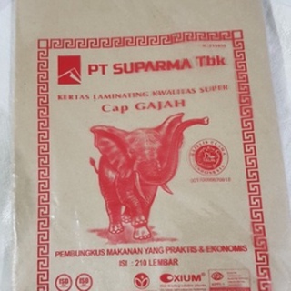 KERTAS LAMINATING KWALITAS SUPER CAP GAJAH=>印尼 食品用包裝紙 單張販售
