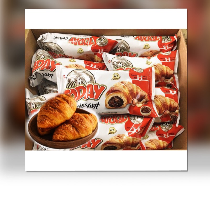 土耳其🇹🇷Today榛子奶油巧克力夾心牛角可頌麵包/45g