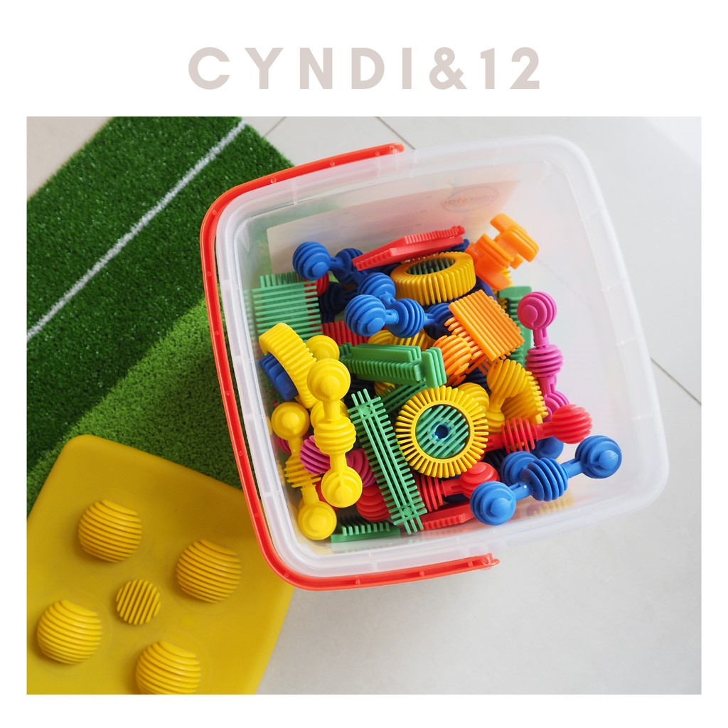 已售完【CYNDI&amp;12】以色列InterStar / 50pcs綜合創意組  #百貨公司專櫃玩具#二手玩具