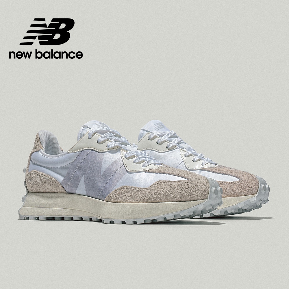 【New Balance】 NB  復古運動鞋_女性_白絲綢_WS327SFD-B楦 327