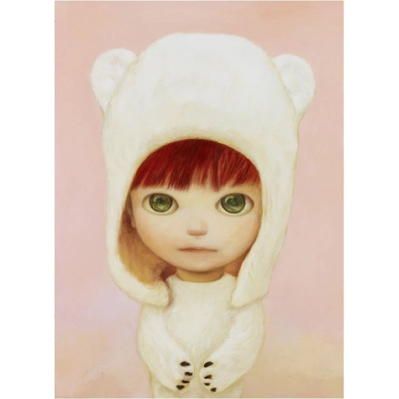 山本麻友香 mayuka Yamamoto 限定版畫 little white bear boy