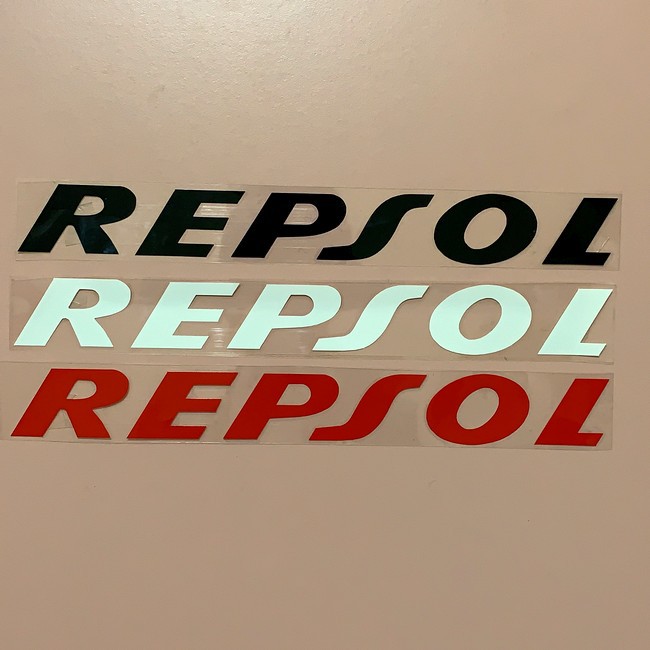 REPSOL (立體)貼紙 機車 汽車 貼紙 防水貼紙 行李箱貼紙 造型貼紙 彩繪 牢固 高品質 轉印貼紙