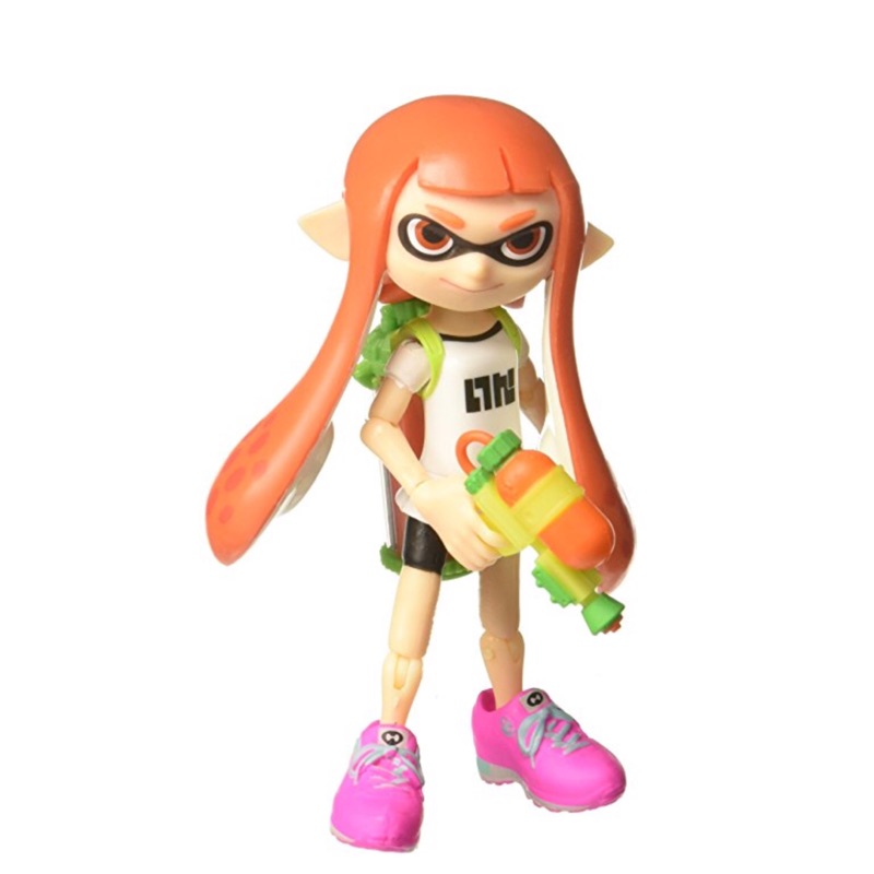 Splatoon 2 漆彈大作戰可動玩偶女生搭配武器組把玩這不是amiibo 蝦皮購物