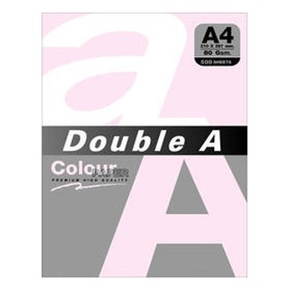 [職人の紙．工場販売] Double A 粉系列＞進口影印色紙＞A4＞80gsm＞粉紅＞雙包(100張)＞新販売 !