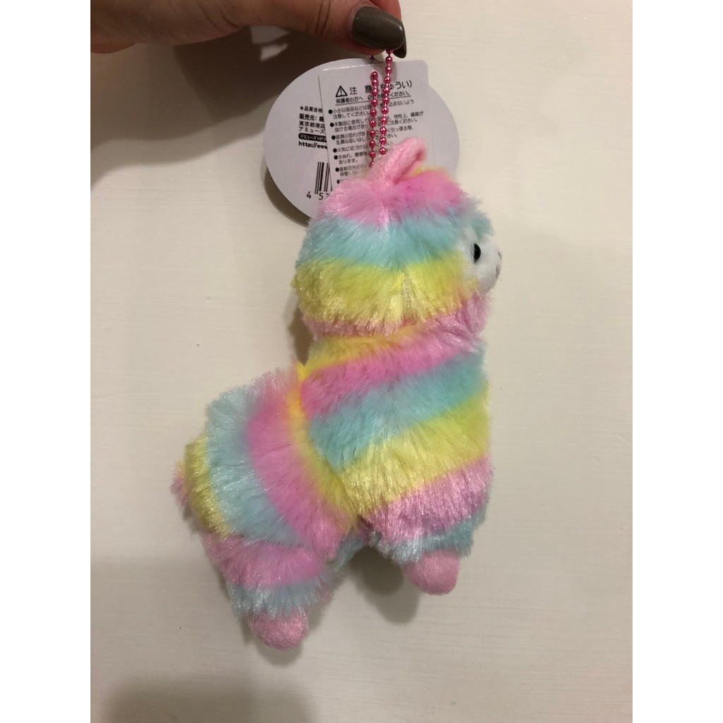 日本rainbow alpacasso彩虹羊駝掛飾 吊飾