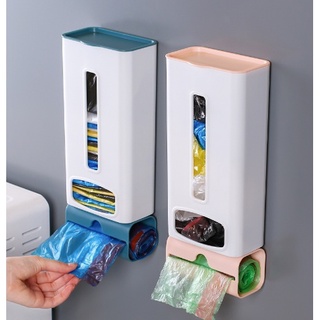 優品#垃圾袋收納器 垃圾袋收納盒神器整理塑膠袋收集器壁掛廚房方便袋子抽取式免打孔354