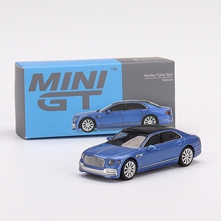 [玩三工作室] 送膠盒 MINI GT #351 Bentley Flying Spur 藍 左駕