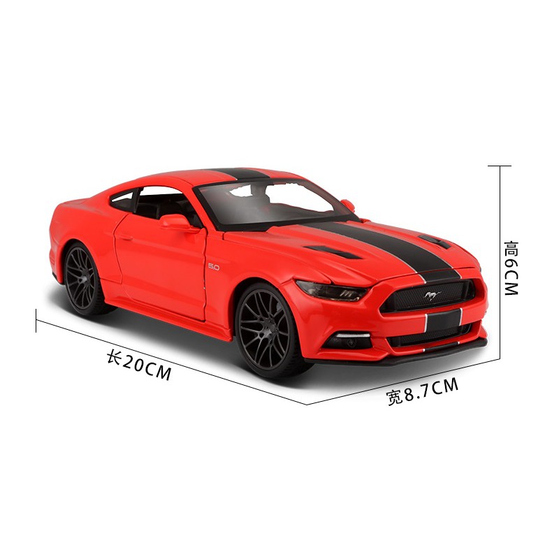 阿米格Amigo丨2015 福特 野馬Ford Mustang 紅色 FF6631369 1:24 合金車 模型 預購