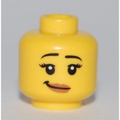 【樂高大補帖】LEGO 樂高 黃色 衝浪女孩臉【4615756/94571/3626bpb0540/8804】