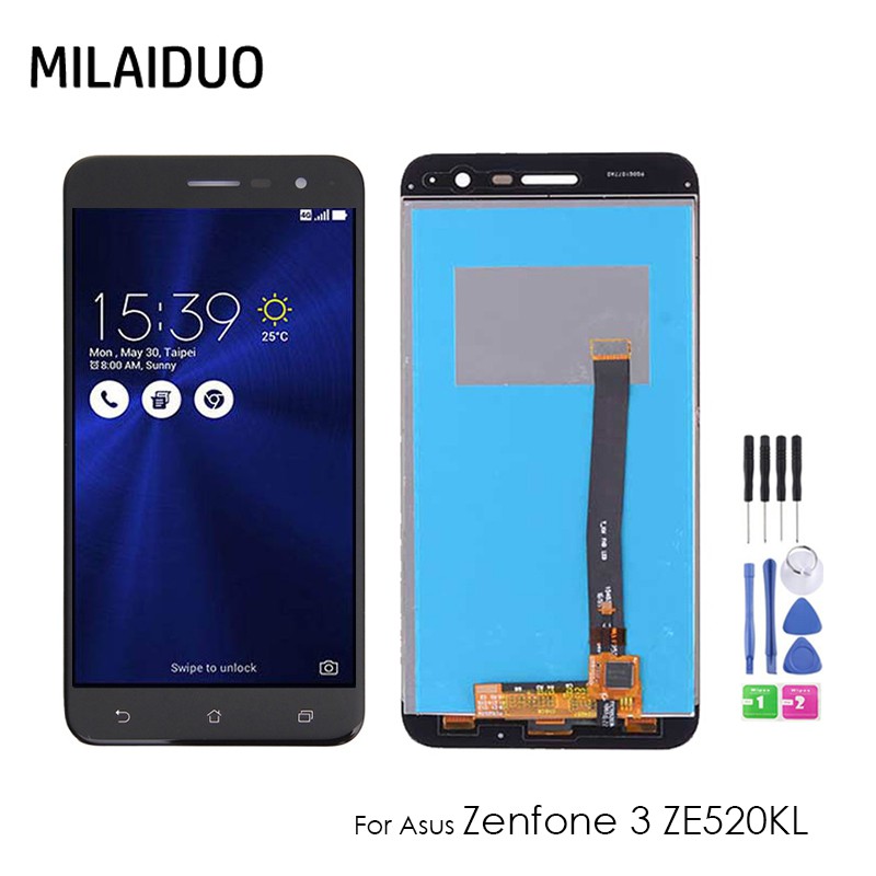 適用於asus Zenfone 3 Ze520kl Z017d 手機螢幕總成液晶螢幕玻璃觸控面板破裂觸控不良 蝦皮購物