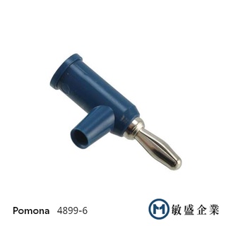(敏盛企業) Pomona 4899-6 DIY 免焊疊接香蕉插頭 帶安全遮罩