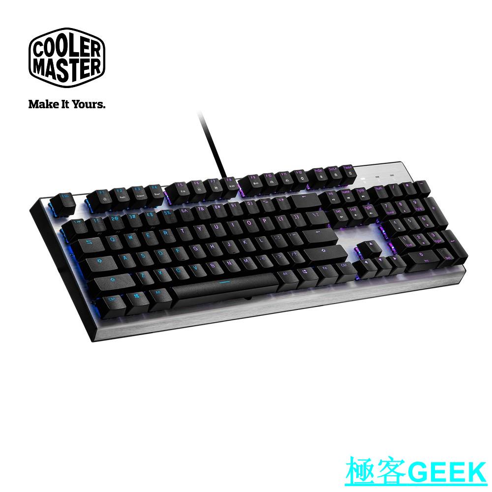 酷碼CoolerMaster CK351 機械式鍵盤 /有線/紅軸.青軸.茶軸(光軸)/中文/極客GEEK
