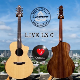 【iGuitar】卡弗蘭特Covenant LIVE L3C北美雲杉/印度玫瑰木面單41吋民謠吉他iGuitar強力推薦