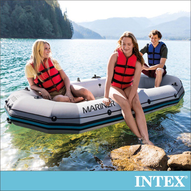 【INTEX】高強度3人座橡皮艇 15900005(68373)泛舟/遊湖/划船