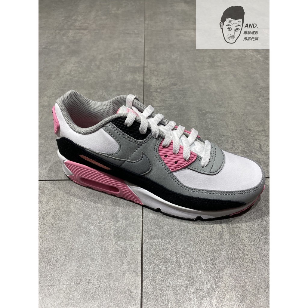 【AND.】NIKE AIR MAX 90 LTR GS 黑粉白 慢跑 休閒 氣墊 女款 CD6864-104