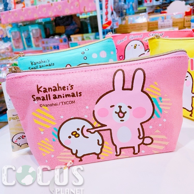 正版 卡娜赫拉的小動物 兔兔 P助 船型化妝包 收納包 化妝品收納包 旅行收納包 粉紅款 COCOS TW189