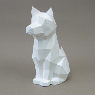 問創設計 DIY手作3D紙模型 禮物 擺飾 貓咪/狗狗系列-米克斯貓 / 米克斯狗
