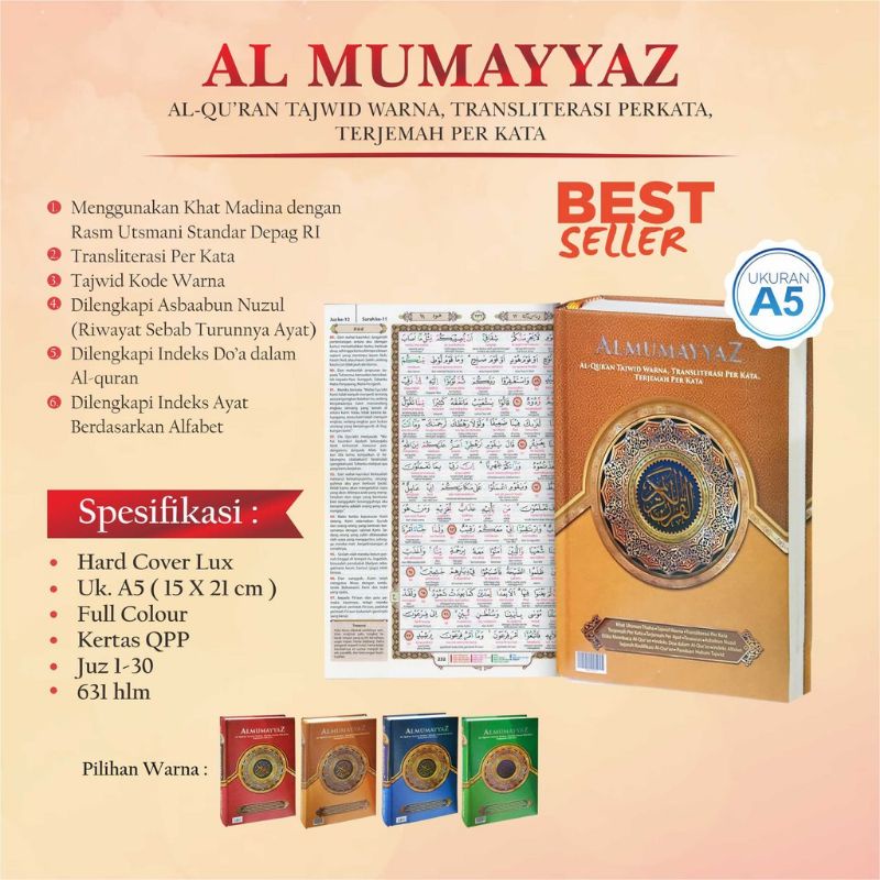 Al Quran Al Mumayyaz A5 - Terjemahan & Tajwid per Kata