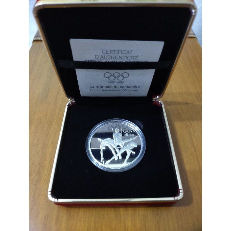 限時特賣 銀幣 紀念幣 1992 奧運百年紀念 100年 加拿大鑄造（體操）