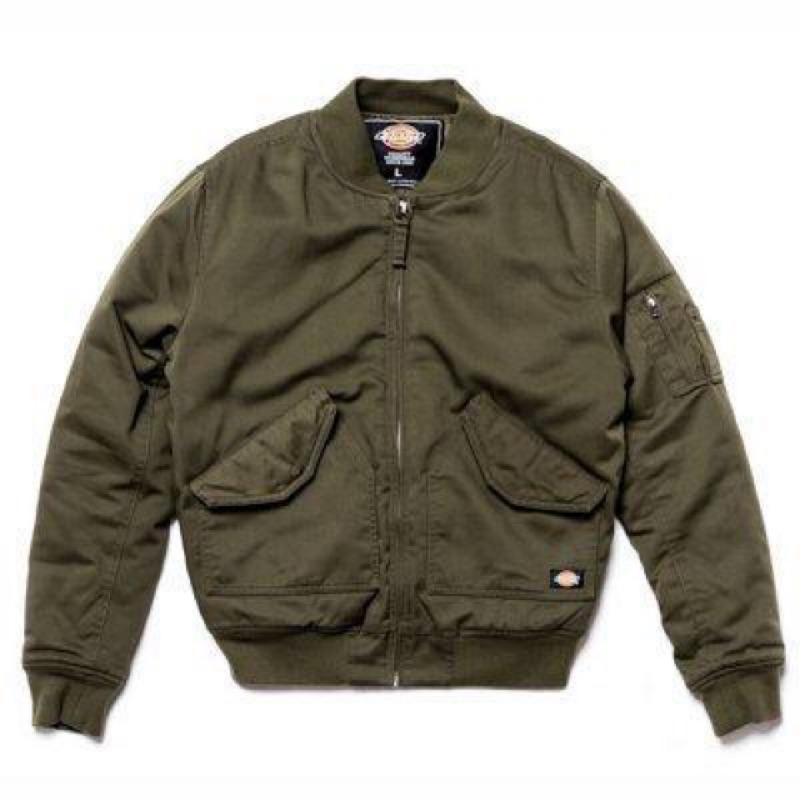 (缺貨) 全新 飛行外套 鋪棉外套 MA1 Dickies 軍綠色 L號